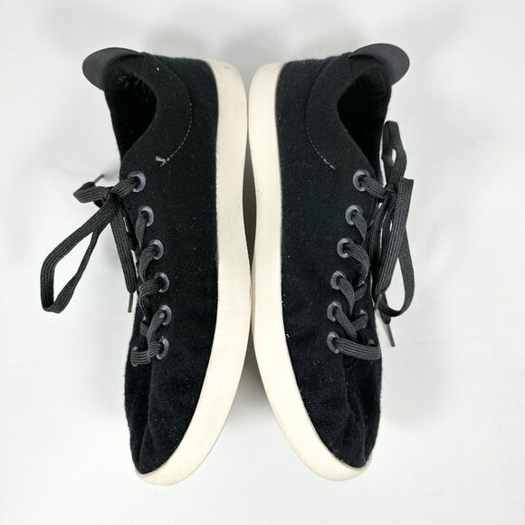 Allbirds Wool Piper Black White Walking Casual Low Shoe Sneaker Mens Size 12 - Picture 4 of 8
